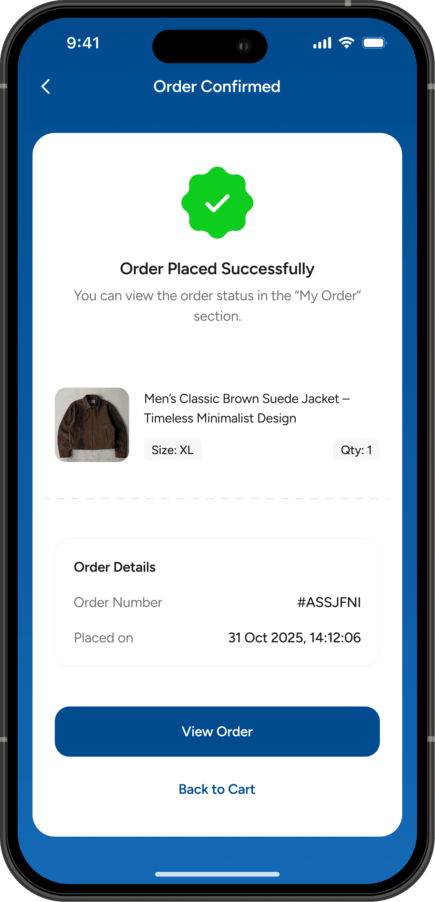 App Profile Screen