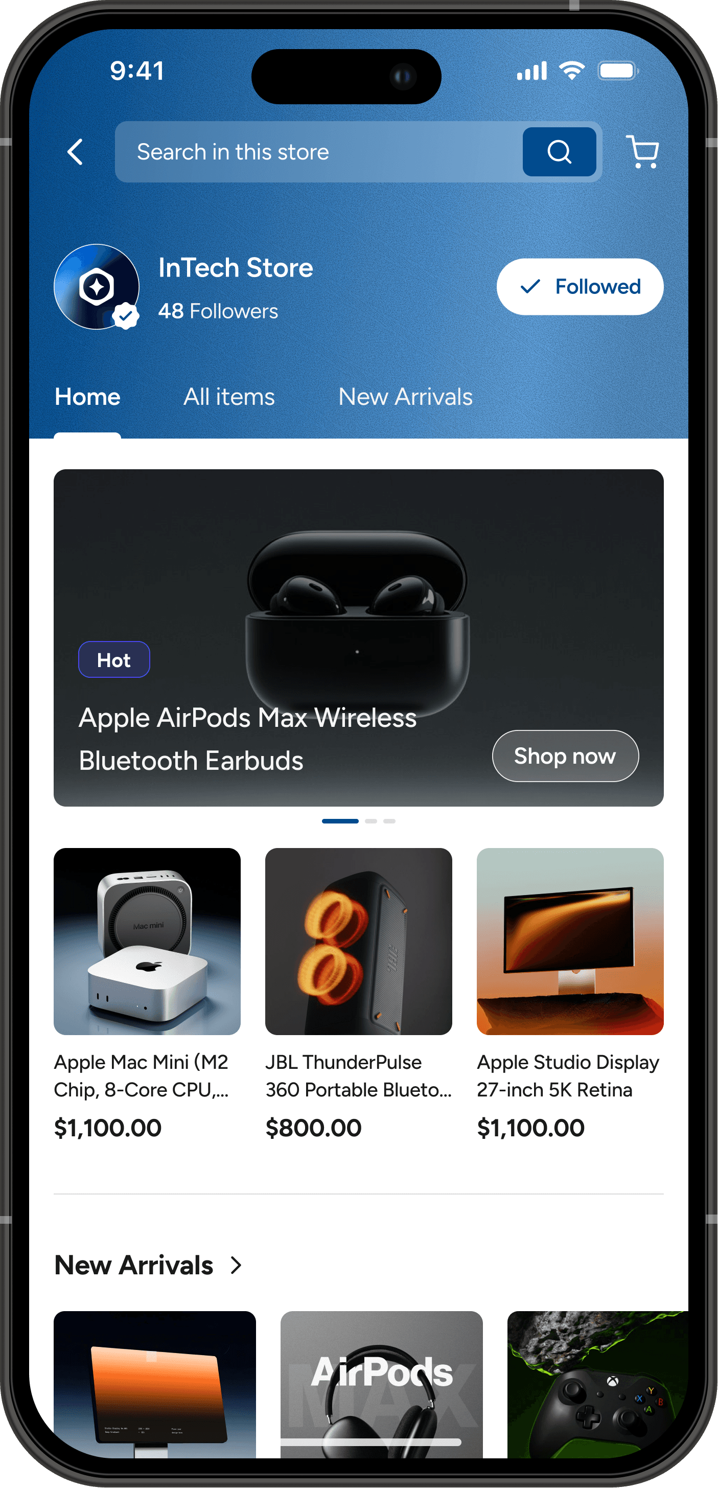 Store Screen